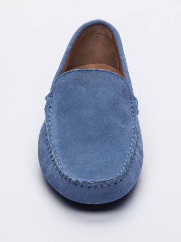 CHARLES & SMITH Leder-Mokassins "Lenny" in Blau