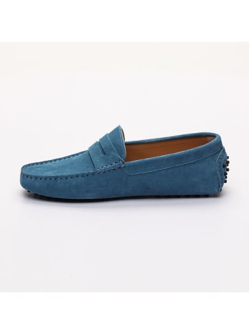 CHARLES & SMITH Leren mocassins "Cole" blauw