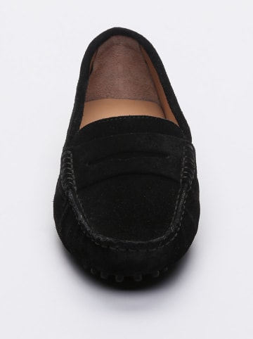 CHARLES & SMITH Leder-Mokassins "Thandie" in Schwarz