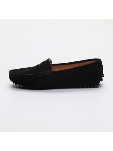 CHARLES & SMITH Leder-Mokassins "Thandie"  in Schwarz