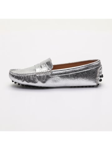 CHARLES & SMITH Mocassins "Thandie" zilverkleurig