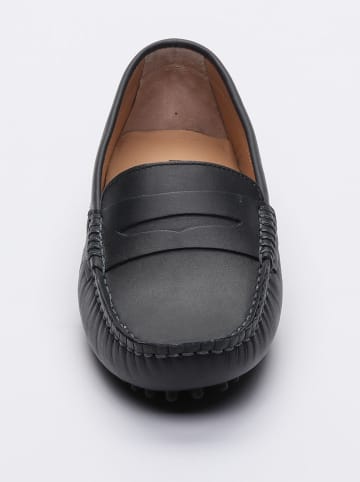 CHARLES & SMITH Leren mocassins "Thandie" donkerblauw