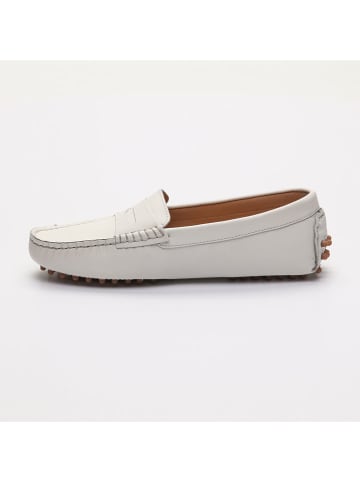 CHARLES & SMITH Leren mocassins "Thandie" wit