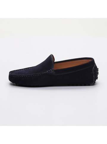 CHARLES & SMITH Leder-Mokassins "Colin" in Dunkelblau