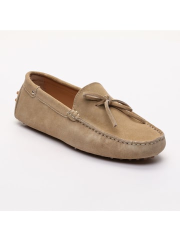 CHARLES & SMITH Leder-Mokassins "Andy" in Beige