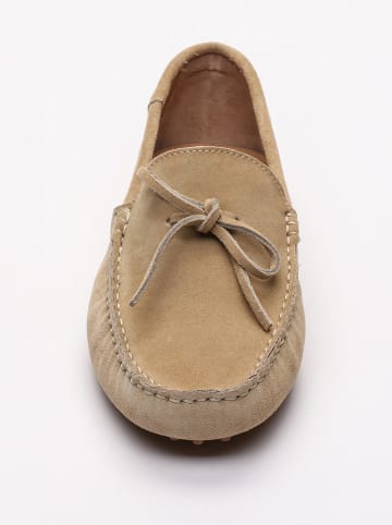 CHARLES & SMITH Leder-Mokassins "Andy" in Beige