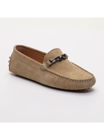 CHARLES & SMITH Leder-Mokassins "Jace" in Beige