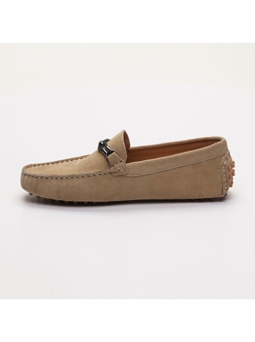 CHARLES & SMITH Leren mocassins "Jace" beige