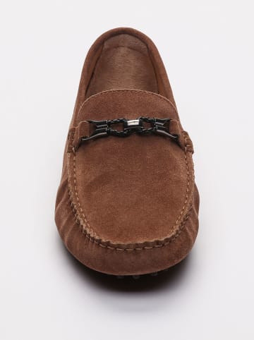 CHARLES & SMITH Leren mocassins "Jace" lichtbruin