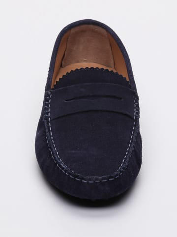 CHARLES & SMITH Leder-Mokassins "Dennis" in Dunkelblau