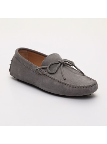 CHARLES & SMITH Leder-Mokassins "Johnny" in Grau