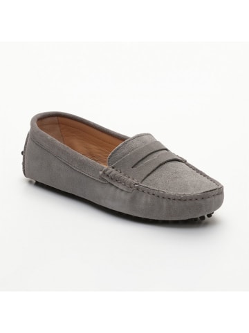 CHARLES & SMITH Leren mocassins "Thandie" grijs