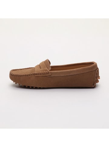 CHARLES & SMITH Leren mocassins "Thandie" lichtbruin