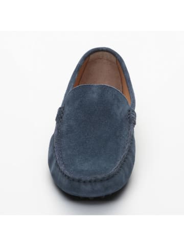 CHARLES & SMITH Leren mocassins donkerblauw