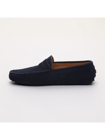 CHARLES & SMITH Leren mocassins donkerblauw