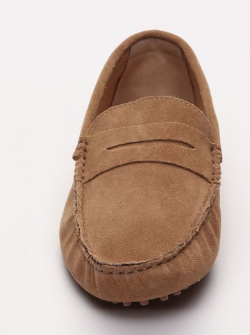 CHARLES & SMITH Leren mocassins "Cole" lichtbruin
