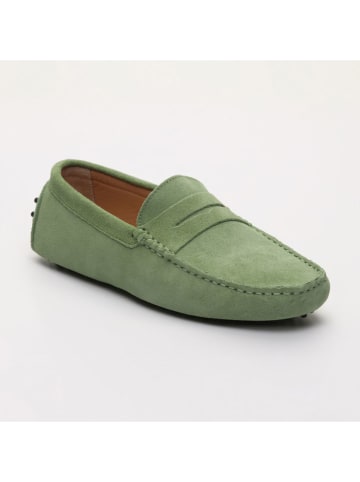 CHARLES & SMITH Leren mocassins groen