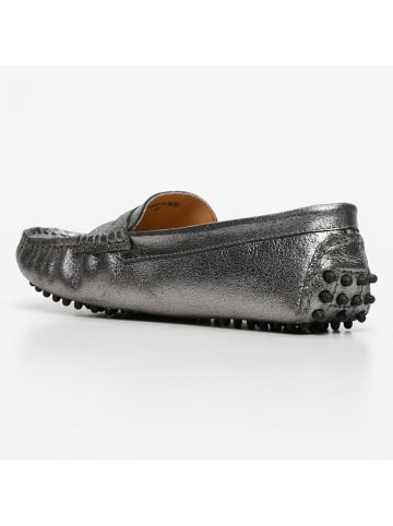 CHARLES & SMITH Mocassins "Thandie" zilverkleurig
