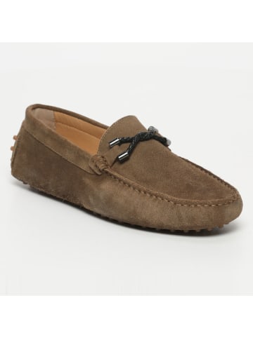 CHARLES & SMITH Leren mocassins bruin
