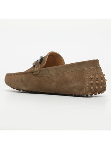 CHARLES & SMITH Leder-Mokassins in Braun