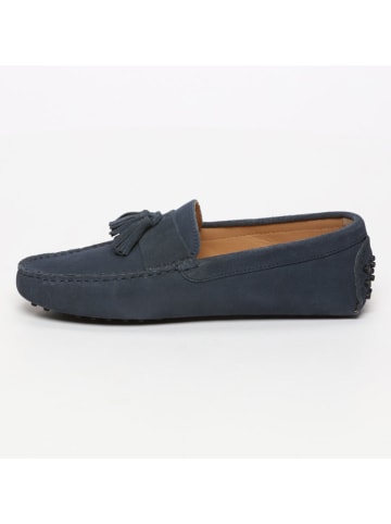 CHARLES & SMITH Leren mocassins donkerblauw