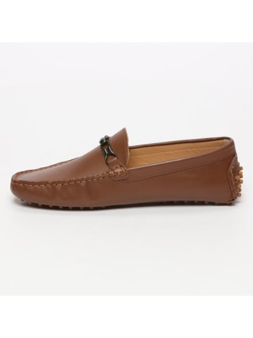 CHARLES & SMITH Leren mocassins lichtbruin