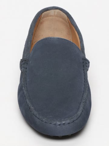 CHARLES & SMITH Leder-Mokassins in Dunkelblau