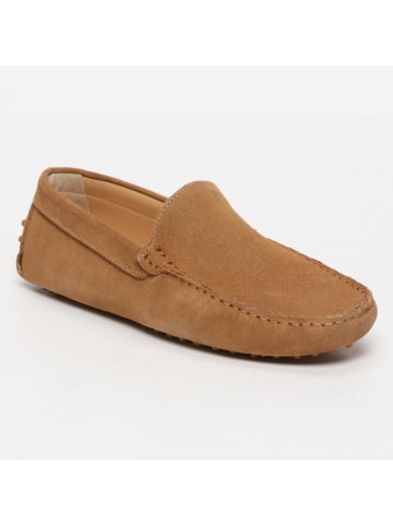 CHARLES & SMITH Leren mocassins lichtbruin