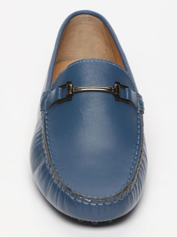 CHARLES & SMITH Leren mocassins blauw