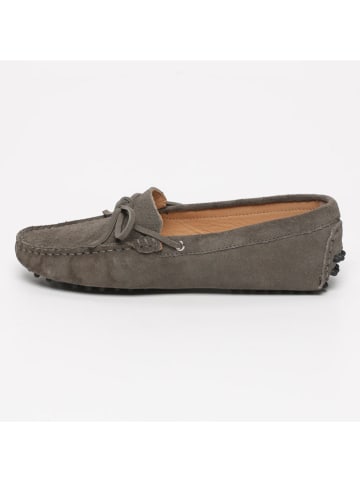 CHARLES & SMITH Leren mocassins grijs