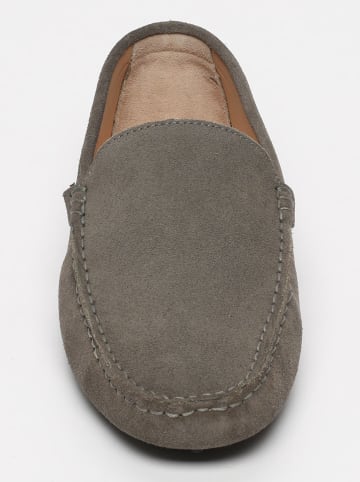 CHARLES & SMITH Leren mocassins grijs