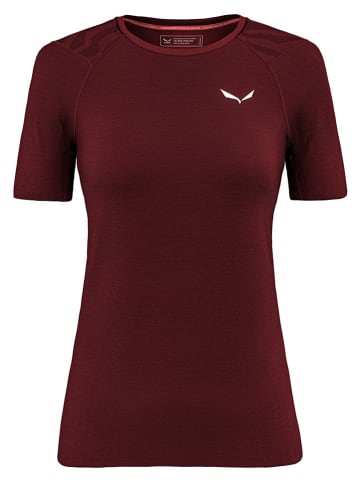 Salewa Functioneel shirt "Cristallo Warm Alpine Merino Responsive" bordeaux