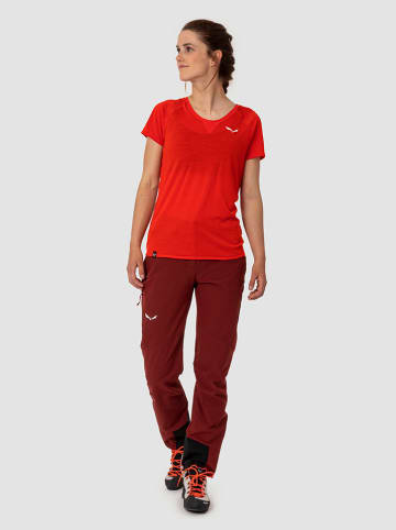 Salewa Trekkingshirt "Agner Merino" rood