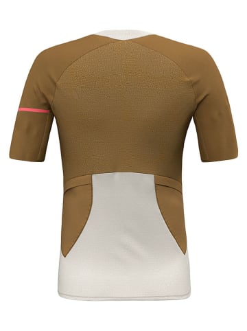 Salewa Fietsshirt "Vento Merino" beige/lichtbruin
