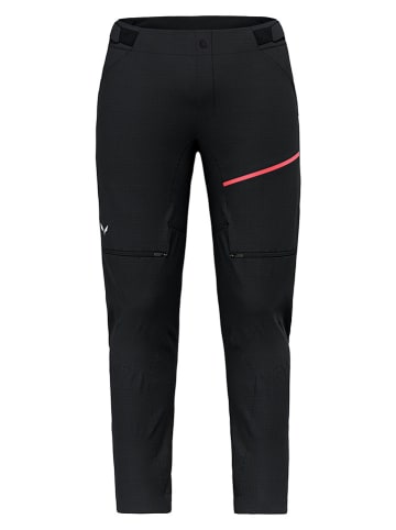 Salewa Spodnie kolarskie Zipp-Off "Vento Hemp/Durastretch" w kolorze czarnym