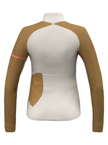 Salewa Kurtka kolarska "Vento Merino" w kolorze beżowo-jasnobrązowym