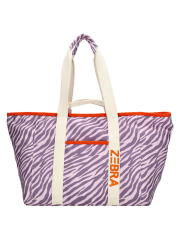 ZEBRA Strandtas "Elise" paars - (B)68 x (H)35 x (D)25 cm