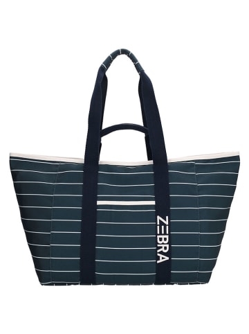 ZEBRA Strandtas "Elise" donkerblauw - (B)68 x (H)35 x (D)25 cm