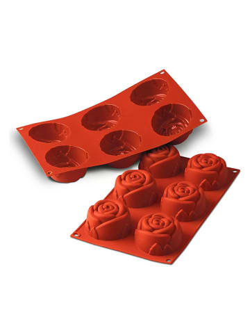 Silkomart Silikon-Backform in Rot - (L)30 x (B)17,5 cm