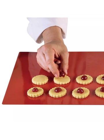 Silkomart Siliconen bakmat rood - (L)40 x (B)30 cm