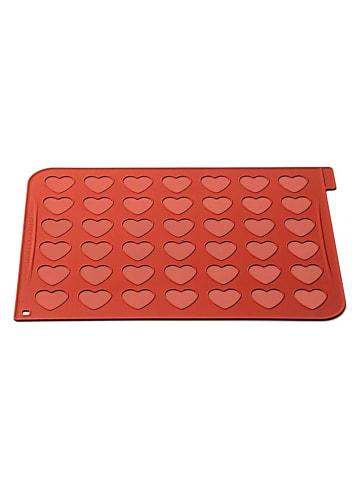 Silkomart Silikon-Backmatte in Rot - (L)40 x (B)30 cm