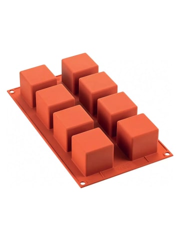 Silkomart Silikonowa forma w kolorze pomarańczowym do pieczenia - 30 x 17,5 cm