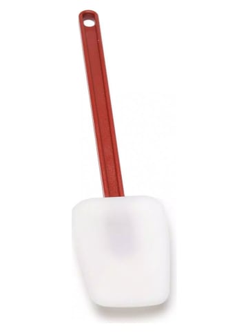 Silkomart Siliconen lepelspatel wit/rood - (L)36 cm