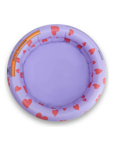 Swim Essentials Pierenbadje "Hearts" paars - Ø 60 cm