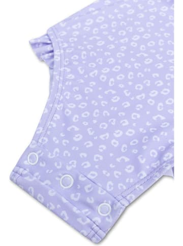 Swim Essentials Strój kąpielowy "Leopard" w kolorze fioletowym