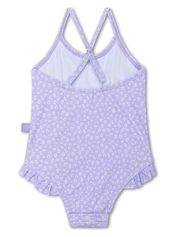 Swim Essentials Strój kąpielowy "Leopard" w kolorze fioletowym