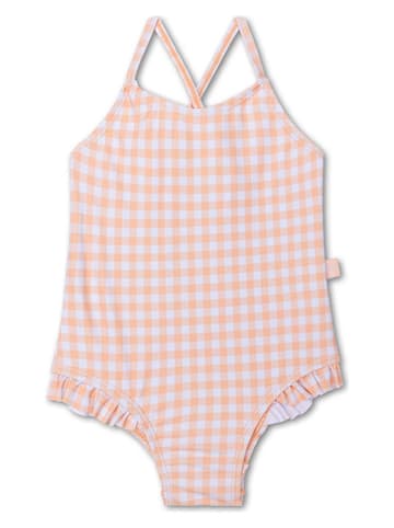 Swim Essentials Badpak "Sunset Grid" wit/oranje