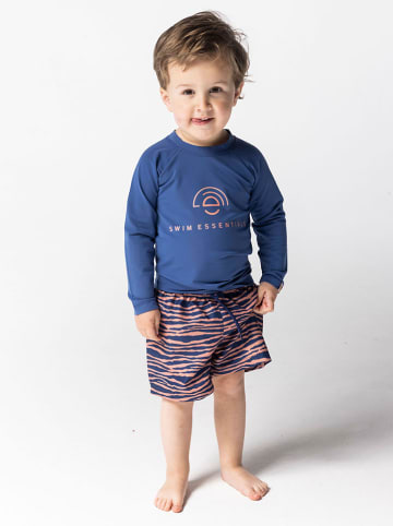 Swim Essentials Zwemshort "Vibrant Stripes" oranje/donkerblauw