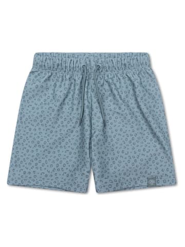 Swim Essentials Badeshorts "Leopard" in Türkis/ Blau