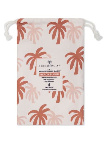 Swim Essentials Ręcznik plażowy "Palm Tree" w kolorze kremowym - 180 x 180 cm